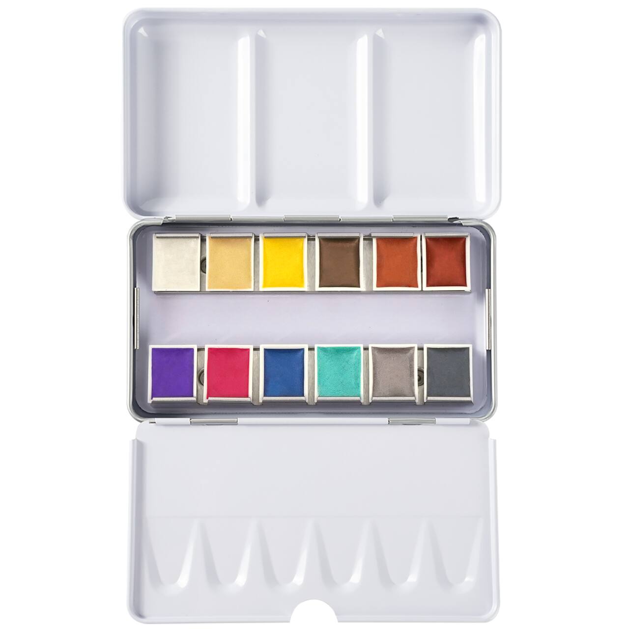 12 Half Pans Metallic Watercolour Set by Artist's Loft™